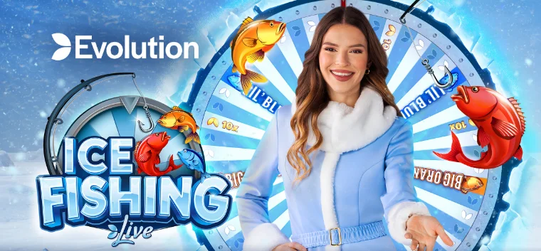 Rondas bonus de Ice Fishing con multiplicadores de Evolution